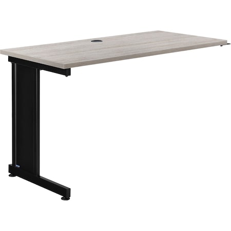 Interion By Global Industrial Desk, 24 in D X 30 in H, 48 in W X Laminate Top; Steel Frame 812234RGY